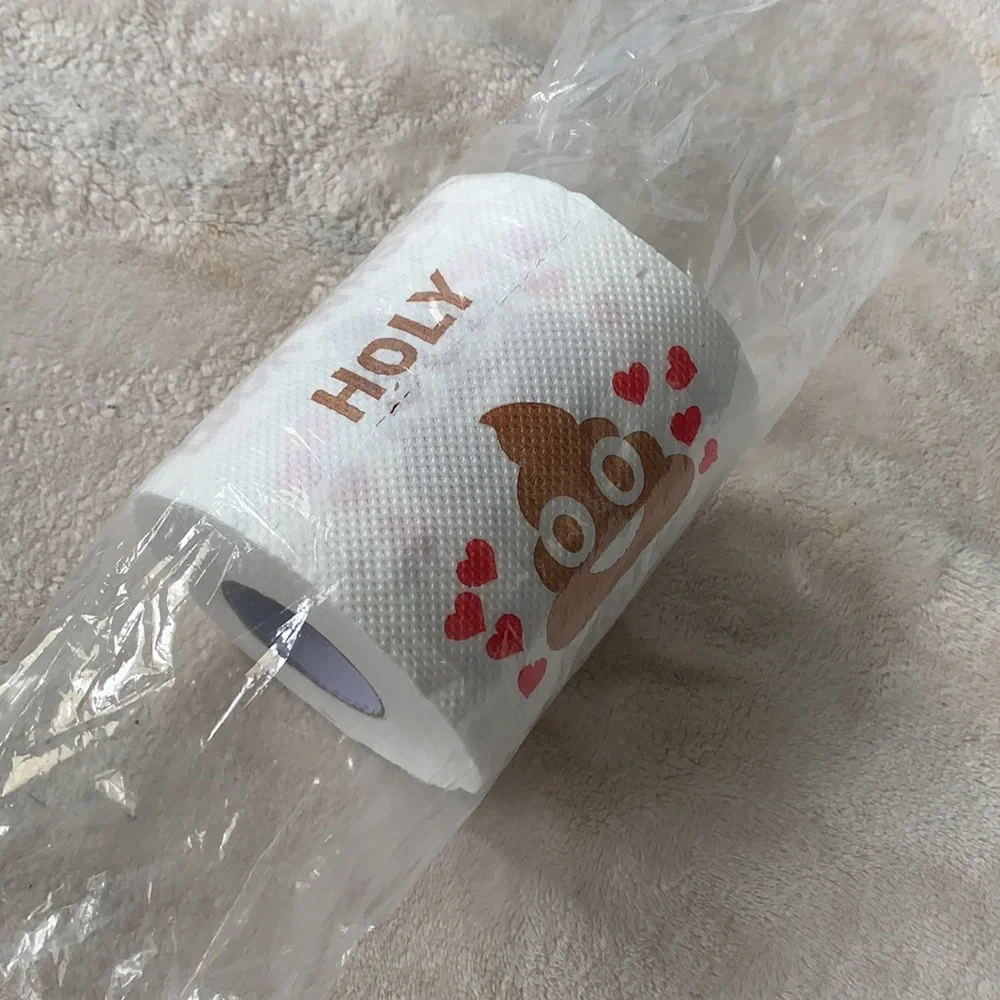 50th Birthday Gag Gift Toilet Paper Roll “Holy 💩 Look Who’s 50!”